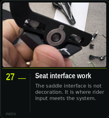 NATVRAL R&D card 27 — Seat interface work