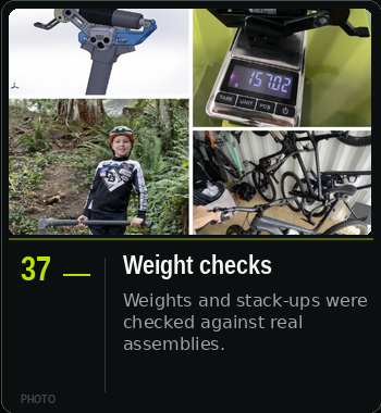 NATVRAL R&D card 37 — Weight checks